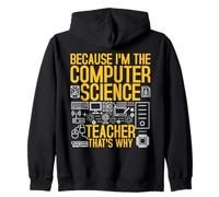 Information Technology Code I'm The Computer Science Teacher Zip Hoodie