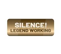 Informative Acrylic Plastic Sign Silence Legend Working Sign 9"X 3" In Sign Self-Adhesive Acrylic Sign For Door Or Wall Name Plate