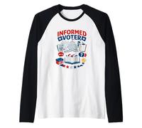 Informed Voter Civic Duty Democracy Raglan Baseball Tee