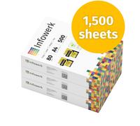 Infowerk printer paper copy paper 1,500 sheets A4 size 80 gsm PEFC white