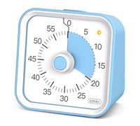 InfPokid Visual Timer for Kids with Pause Function, 60 Minute Countdown Timer for Kids Desk Study, Teaching, Kitchen Cooking, Office Meetings, Time Management for ADHD (Blue)