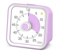 InfPokid Visual Timer for Kids with Pause Function, 60 Minute Countdown Timer for Kids Desk Study, Teaching, Kitchen Cooking, Office Meetings, Time Management for ADHD (Purple)