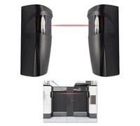 Infrared Beam Sensor, Infrared Barrier Alarm Photocells, Universal for Outdoor Gates 12V/24V AC/DC Compatible 90° Adjustable Long Range Detection Suitable for Garage Automatic Doors Easy Installation