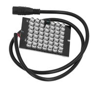Infrared Camera Light, 940nm Auxiliary Lamp with 48 Black Discrete LEDs Compact Design for Home Indoor Use DC12V Night Vision