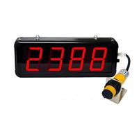 Infrared Counter with Digital LED Display, Counts Up to 9999, 70cm Sensing Range for Industrial and Educational Use
