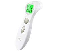 Infrared Forehead Thermometer for Adults and Kids, No-Touch Digital Fever Thermometer with 3 Color Indicator, High Accuracy, 1s Fast Accurate Reading, Easy to Use, Pure White