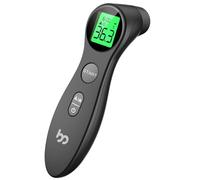 Infrared Forehead Thermometer for Adults and Kids, No-Touch Digital Fever Thermometer with 3 Color Indicator, High Accuracy, 1s Fast Accurate Reading, Easy to Use, Pure Black
