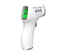 Infrared Handheld Non-Contact with Three-Colour High Temperature Alarm for Forehead Ear Digital Meter for Industrial Applications Precise Detection in Seconds Hygienic Without (Grey, One Size)