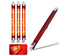 Infrared Heat Bulb 300W, Infrared Quartz Heater Halogen Bulb Dimmable, 300W 118mm R7S Heating Light Bulbs, 300lm, AC 220V Ruby Heater Bulbs for Heatmaster U3, No Flicker, 360° Beam Angle, 4 Packs
