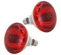 Infrared Heat Lamp Bulb, 2 Pack 250W Reptile Infra Red Heat Lamp, E27 Reptile Heat Light Bulbs for Amphibian Tortoise Snakes Bearded Dragon Lizard Chicks