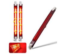 Infrared Heat Lamp Bulb 200W, 118mm Quartz Halogen Bulb Dimmable, 200lm, 200W R7S Infrared Heating Light Bulbs, 220V Ruby Heater Bulbs for Heatmaster U3 Heater, No Flicker, 360° Beam Angle, 3 Packs