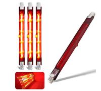 Infrared Heat Lamp Bulb 500W, 118mm Quartz Halogen Bulb Dimmable, 500lm, 500W R7S Infrared Heating Light Bulbs, 220V Ruby Heater Bulbs for Heatmaster U3 Heater, No Flicker, 360° Beam Angle, 4 Packs