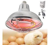 Infrared Heat Lamp with Ceramic Base 200W-400W, Red Light Therapy Lamp for Poultry, Chicks, Dogs, Puppies, Cats, Kittens, Pigs, Reptiles and Other Animals Keep Warm in Winter
