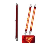 Infrared Heater Bulb 1000W, 254mm R7S Ruby Halogen Bulb Dimmable, Quartz Heating Light Bulbs, Patio Heating Lamp for Heatmaster U3 Heater, No Flicker, 1000lm, 220V Quartz Heat Infrared Bulbs, 3 Packs