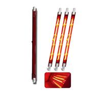 Infrared Heater Bulb 1300W, 254mm R7S Ruby Halogen Bulb Dimmable, Quartz Heating Light Bulbs, Patio Heating Lamp for Heatmaster U3 Heater, No Flicker, 1300lm, 220V Quartz Heat Infrared Bulbs, 4 Packs