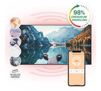 Infrared Heater Panel Wall Mount Indoor Heating Remote 120x60 cm 700W Lake Motif