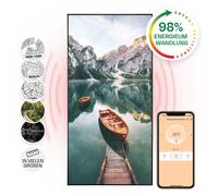 Infrared Heater Panel Wall Mounted Indoor Thermostat Lake Motif 60 x 120cm 700 W