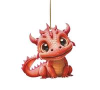 Infrared Heater, Patio Heater, Adorable 2D Christmas Decoration with Flying Dragon Baby, Unique Shape, Charming Design that Brings the Christmas Atmosphere a Black (R, One Size)