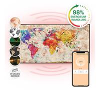 Infrared Heater Space Panel Indoor Heating Thermostat Wall Mounted 120x60cm 700W