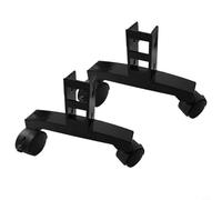 Infrared Heater Stand, Adjustable Foot Bracket With Wheels For Easy Movement, Mobile Stand For Electric Panel Heaters(Black)