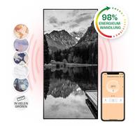 Infrared Heating Panel Wall Mounted Indoor Thermostat Lake Art 60 x 120 cm 700 W