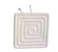 Infrared Heating Plate 120x120mm for Vacuum Forming Machine, Ceramic Heater Element with 400W 500W 650W Options, Black or White(120 * 120 white 650W)