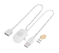 Infrared Human Body Sensor, 2A DC 524V Mini LED USB PIR Infrared Motion Sensor Detector, for Automatic Lighting Corridors, Bathrooms, Basements, Warehouses, Garages(white)