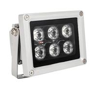 Infrared Illuminator, 940nm 6 LEDs 90 Degree Wide Angle IR Illuminator for Night Vision, Waterproof LED Infrared Fill Light for CCTV Security Surveillance Camera