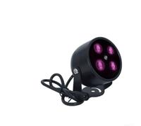 Infrared Illuminator for Security Cameras 4-LED Array Booster Waterproof IP Light 50m Range Black DC12V(90 Degrees)