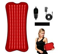 Infrared Mat, Red Light Therapy for the Body with 210 LEDs, 80 x 35 cm Large Red Light Mat, 660 nm & 850 nm Red & Near Infrared Light, 5 Brightness and 5 Time Adjustable