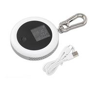 Infrared Mini CO2 Detector, Portable 3 in 1 Air Quality Analyzer with LCD Display White - Rechargeable Battery, Manual Calibration, Ideal for Home and Travel