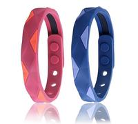 Infrared Negative Ions Wristband, LONTOM 2 PCS Anti Static Wrist Straps , Silicone Negative Ion Bracelet for Lymph Drainage Weight Loss, Adjustable Sport Bracelet for Men Women