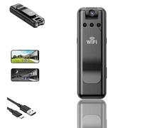 Infrared Night Vision Portable Recorder, 1080p Rechargeable Mini Body Camera with Night Vison&Rotating Lens, 2025 Noise Reduction Recorder Clip on with Wifi for Cycling, Travel (1PC)