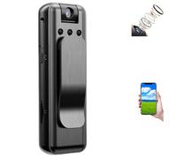 Infrared Night Vision Portable Recorder, upgrade HD 1080p Wearable Mini Body Camera Video Recorder, Noise Reduction Camera with 180 Rotatable, for Cycling, Travel, Outdoor Activities (no card)