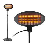 Infrared Outdoor Radiant Heater IR 3 Modes 2000W Efficient Quartz Stand Wall HQ