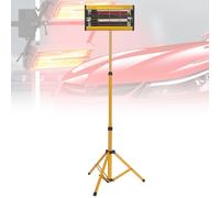Infrared Paint Curing Lamp 1050W, Short Wave Infrared Dryer with Timer, Handheld Infrared Paint Curing Lamp, with Adjustable Foldable Bracket,110V