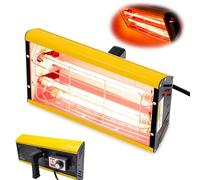 Infrared Paint Curing Lamp 2000W Handheld Heating Light with Timer - Ideal for Auto Body Repair, Operating Temperature 0-200°C, 0-90 Minutes