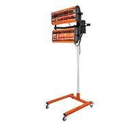 Infrared Paint Curing Lamp LENJKYYO 2X 1000W Car Infrared Paint Drying Curing Lamp w/Stand Heatlamp Dryer Light Spray Baking Booth Heat Light Heater Bodywork Repair Heater Dryer