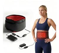 Infrared Red Light Belt with Portable Timer, 660nm 850nm NIR LED Device Panel Wearable Pad Mat, Soothing Muscle Relaxation Wrap for Neck Shoulder Back Waist Legs Knee Joint Heat Lamp Comfort