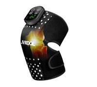 Infrared Red Light Therapy for Knee Massager: Rechargeable 660nm & 850nm Heating Pad with 4D Vibration Knee Massager for Jonit Pain Relief - Christmas Birthday Gifts for Women Men Dad Mom(Black)