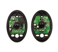 Infrared Safety Beam Photoelectric Detector with Weatherproof Design and Adjustable Sensitivity, Compatible with Garage and Automatic Gate Sensor Systems, Black