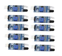 Infrared Sensor, 10 Pieces Obstacle Avoidance Module for IR 3-Wire with Reflective Photoelectric 2-30cm Detection Distance 35° Angle