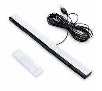 Infrared Sensor Bar with Wired Connection and Adjustable Stand, LED Tracking Accessory for Motion-Control Gaming Systems, Replacement IR Tracking Bar for Console Remote Pointers, Long Cable for Flexib