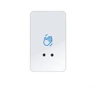 Infrared Sensor Switch 12V 24V Touchless Control with Adjustable Sensitivity and Time Delay, NO Output for Access Control Integration (White 86 * 55mm)