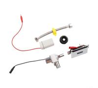 Infrared Sensor Urinal Flush Valve, Automatic Water Saving Toilet Flusher with 24h Maintenance Cycle, Metal Construction for Public Washrooms, DC 6V, Silver(B)