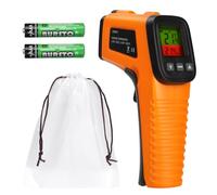 Infrared Thermometer Gun -50°C to 550°C with Laser Targeting, LCD Backlit Display & Adjustable Emissivity - Non Contact Digital Thermometer for Cooking, HVAC, Automotive & Home Use (Not for Humans)