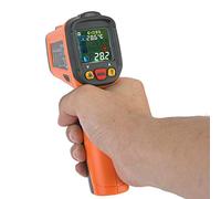 Infrared Thermometer PM6530D High Precision No-contact Digital Infrared Thermometer -50˚C~800℃/ -58~1472 ℉ Orange for Kitchen Cooking BBQ Vehicle Repair
