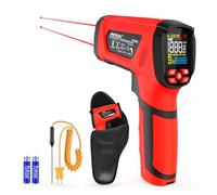Infrared Thermometer Temperature Gun, -40℃-2000℃, MESTEK Non Contact Digital Laser Thermometer Gun Industrial Pyrometer 50:1 High Temp Thermometer with Color LCD Display, Adjustable Emissivity