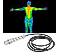 Infrared Thermometer Temperature Sensor Probe, 12V-24V DC 4-20mA, Fast Response, Long Life, Easy, Suitable for Food Processing, Equipment, and More (0-500℃)