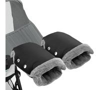 Infreecs Stroller Fleece Hand Muff, Pram Hand Warmer Pram Pushchair Gloves Hand Gloves Waterproof Anti-Freeze Extra Thick Warm Winter Baby Stroller Gloves for Pram, Buggy, Bike and Trailer - 18*26CM